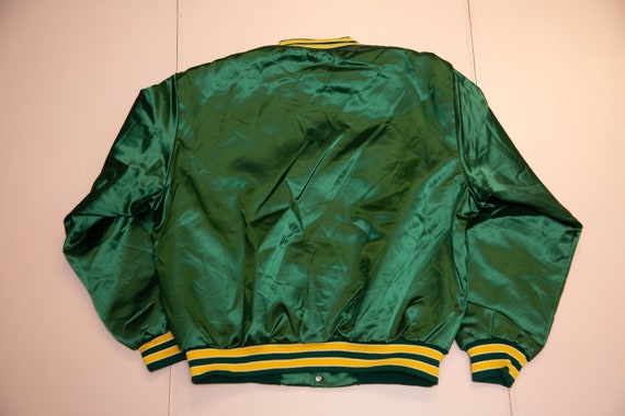 Vtg Swingster OAKLAND ATHLETICS Green Satin Jacket, MLB Baseball