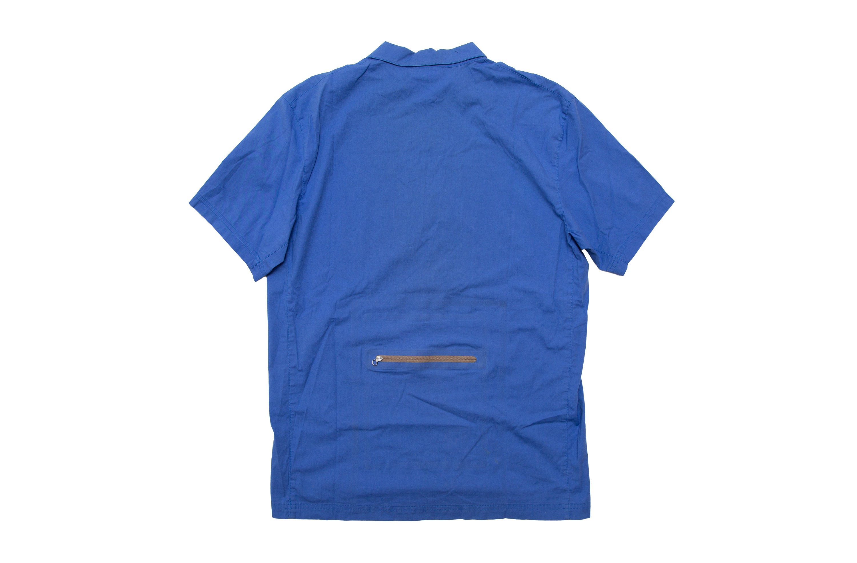 トップス 00s NIKE ACG double pocket polo shirts s Vtg NIKE ACG Pullover Blue Polo Shirt With Back Pocket, Sz