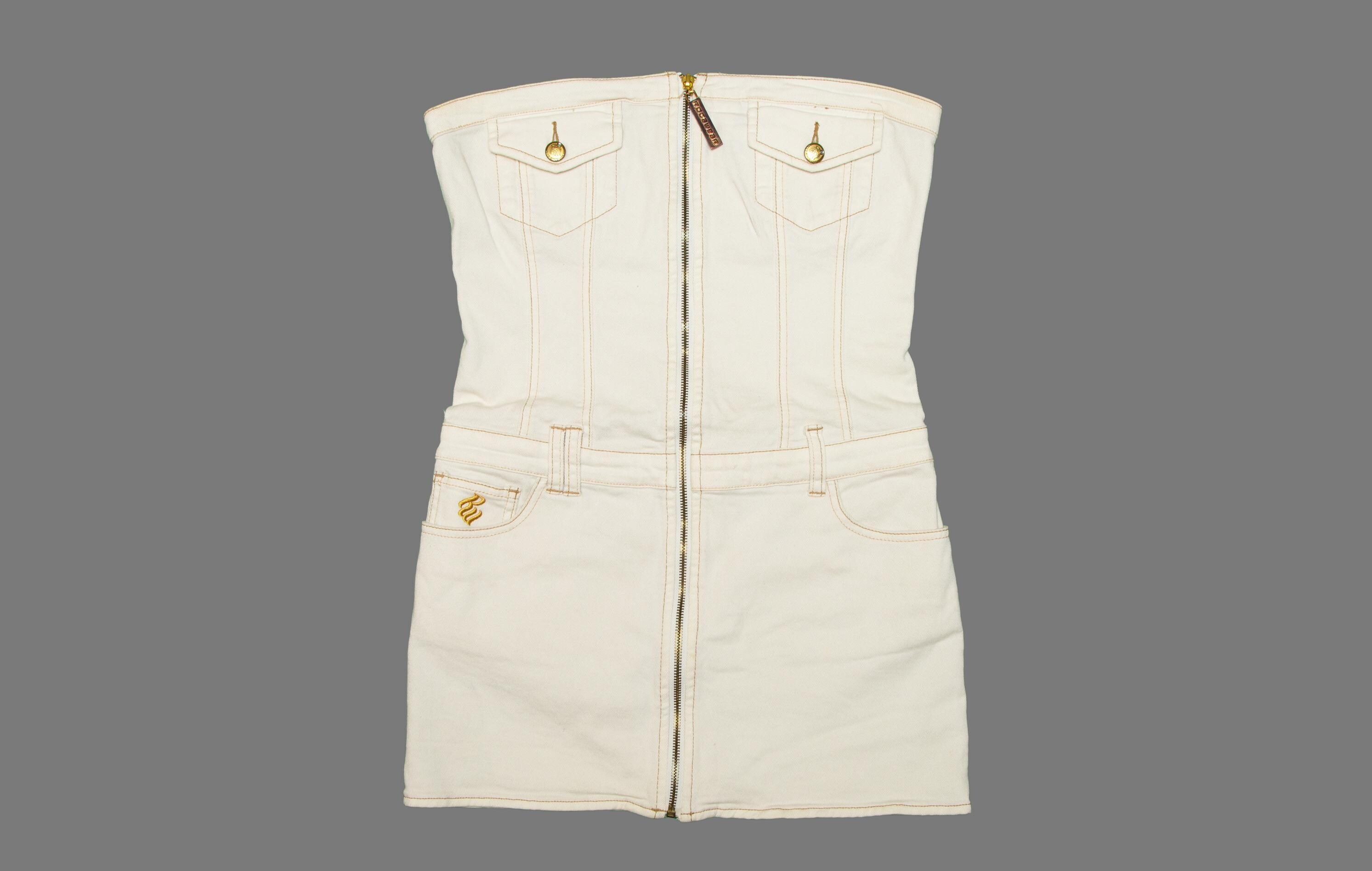 Vtg & Very Rare ROCAWEAR Sample Hip Hop Rap Clothing White Denim