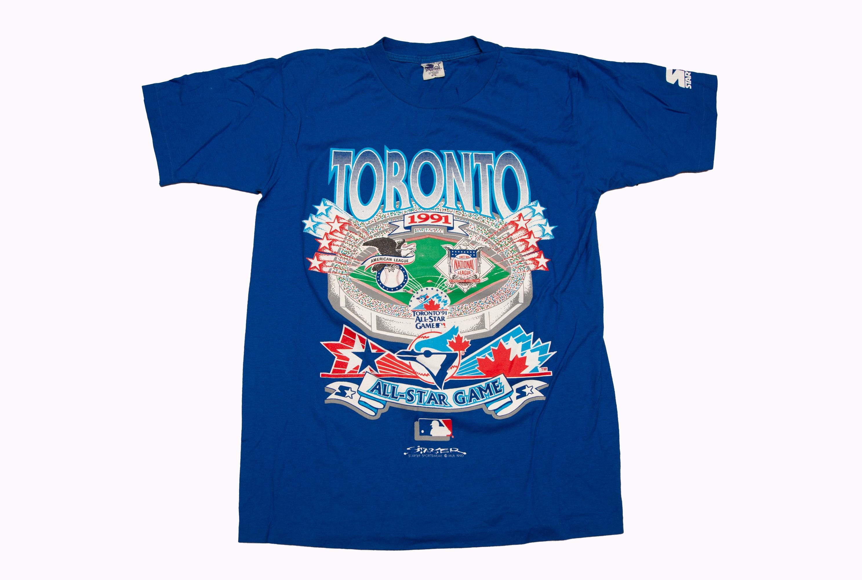 新品・タグ付き】MLB トロント’91 オールスターゲーム Tシャツ Mサイズ ヴィンテージ トロント 1991 オールスターゲーム ブルージェイズの