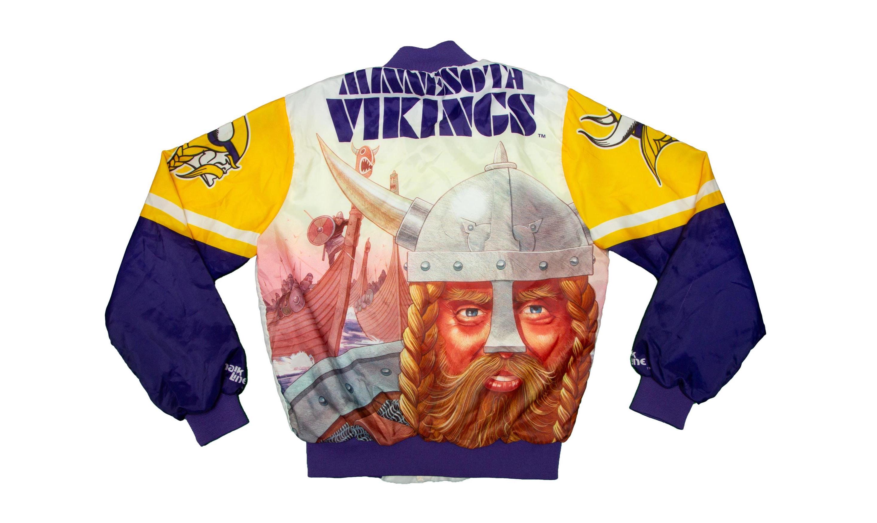 Vtg & Rare Minnesota VIKINGS Chalk Line NFL Football Big Print