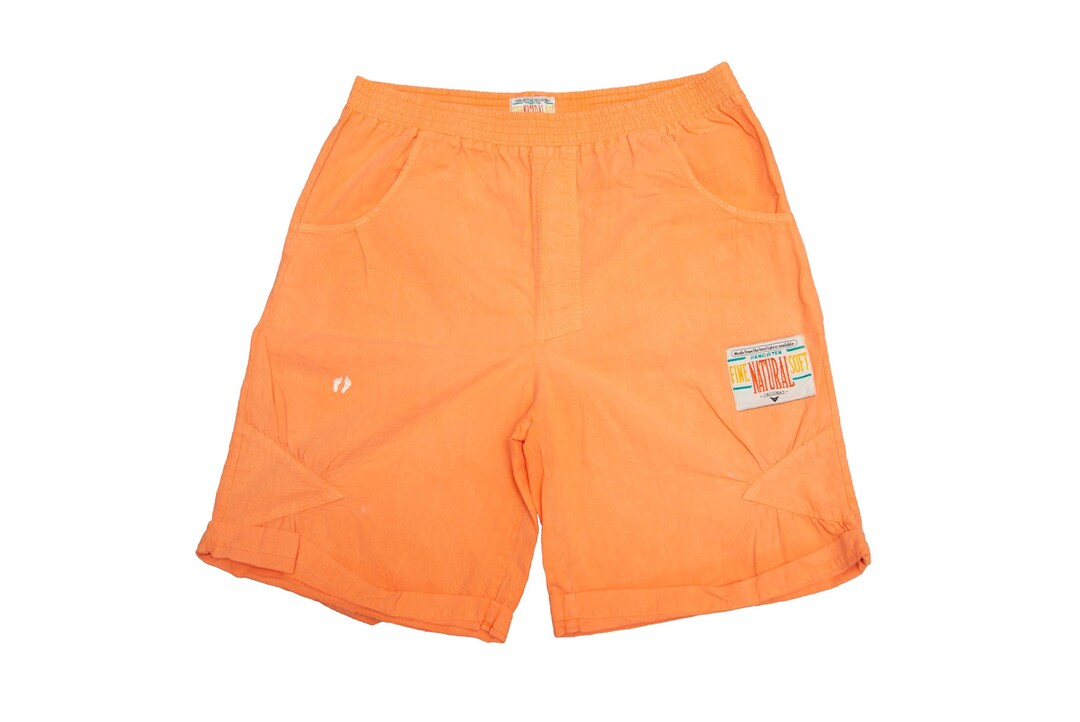 Vtg & Rare 80s HANG TEN Fine Natural Soft Original Peach Orange