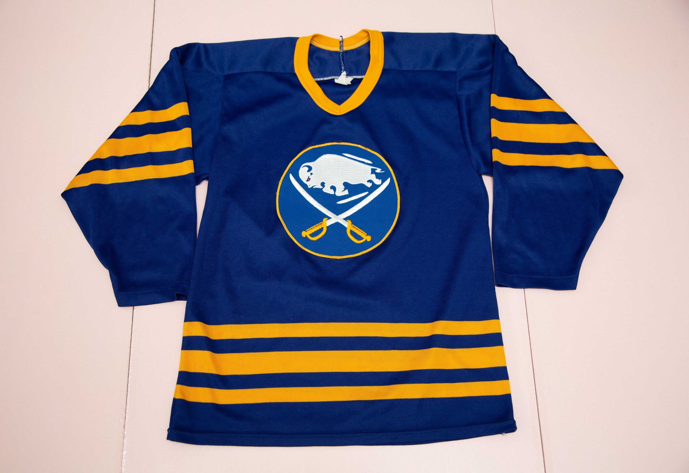 Reebok, Shirts, Reebok Nhl Buffalo Sabres Rasmus Ristolainen Hockey  Jersey Blue Patch