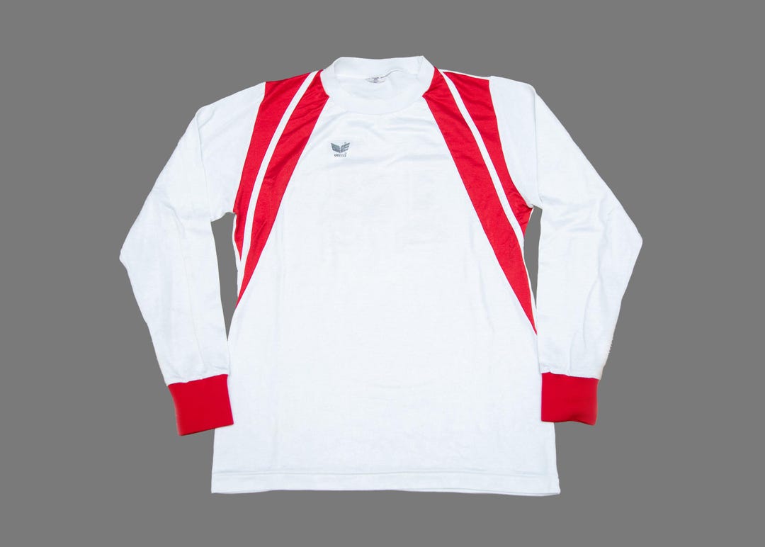 Vtg 80s ERIMA Football/soccer White and Red Made in West Germany