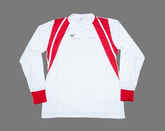 Vtg 80s ERIMA Football/soccer White and Red Made in West Germany