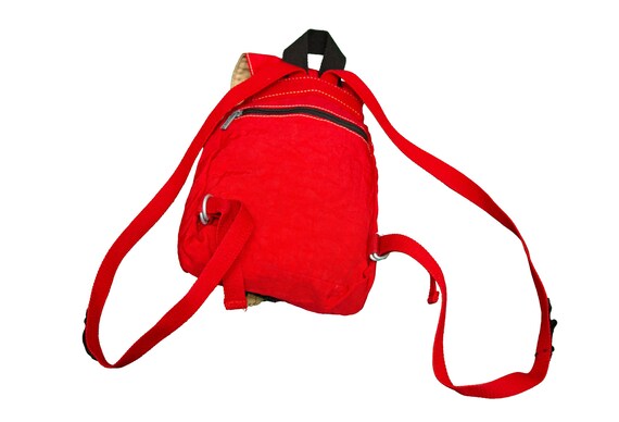 Vtg Y2k KIPLING Sport Mini Red Backpack - 2 Sections  display picture 1