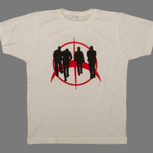 rare U2 band 360 Tour European part 2009 Not Us Ltd pop rock music white t-shirt, Bono and The Edge etc, sz men&#39;s Small
