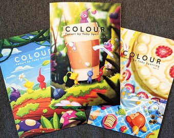 Zine, fanart, zine A5, raccolta di illustrazioni, artbook, illustrazioni,