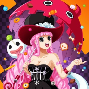 ペローナ、ワンピース、ゴス、ハロウィン、ゴースト、キャンディ、お