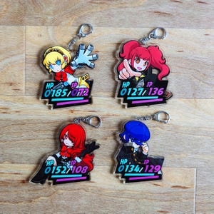 P3, Persona3, Persona 3, Aigis, P3Aigis, P3 keyring, P3keyring, P3 key ring, keyring, cute, P5T, P5Tactica,
