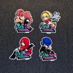 P3, P4, Persona3, Persona 3, Persona4, Persona 4, P3 Sticker, P4 Sticker, sticker, stickers, cute, P5T, P5Tactica, Persona,