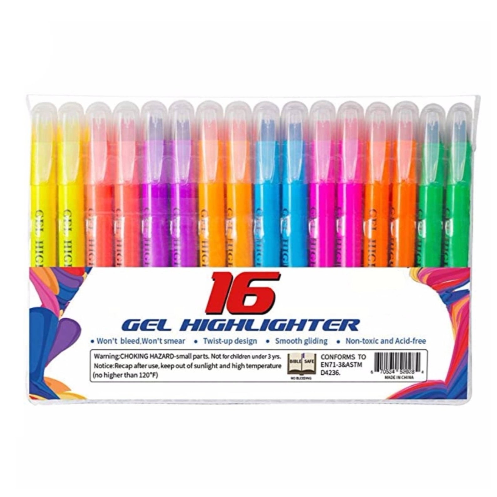 16pk Gel Highlighters Crayon Pens 8 Colors Church Bible Etsy