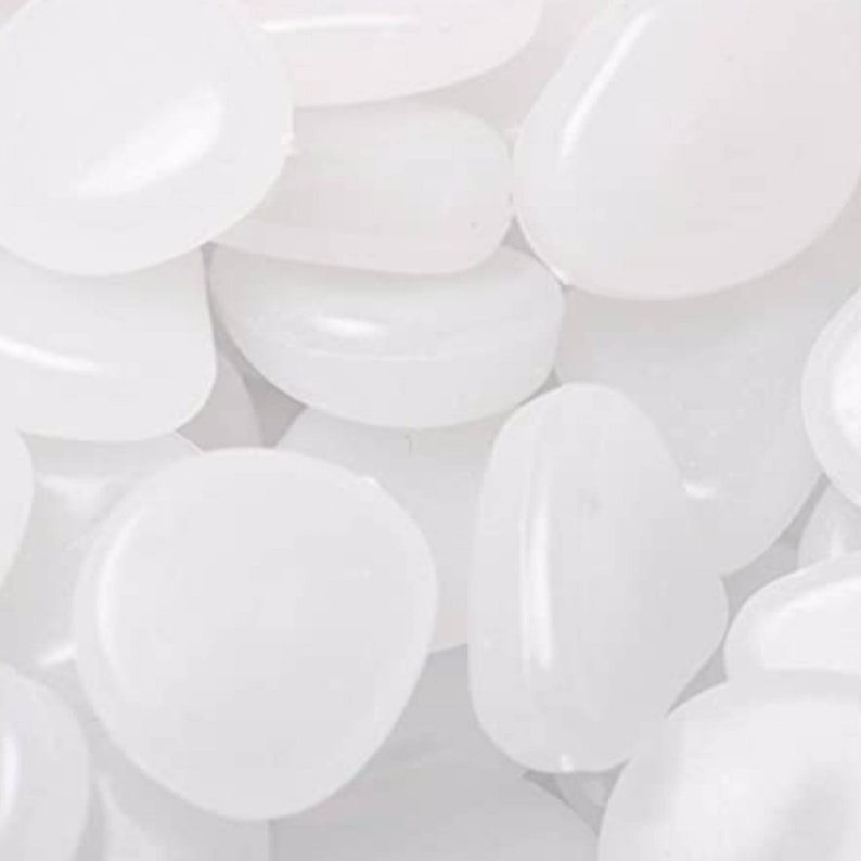 Sizes Varies 12-1 Fake Stone Pebble Rocks 450 pcs Glow In The Dark Plastic Pebbles Artificial Stones for DIY Glowing Plant Terrariums