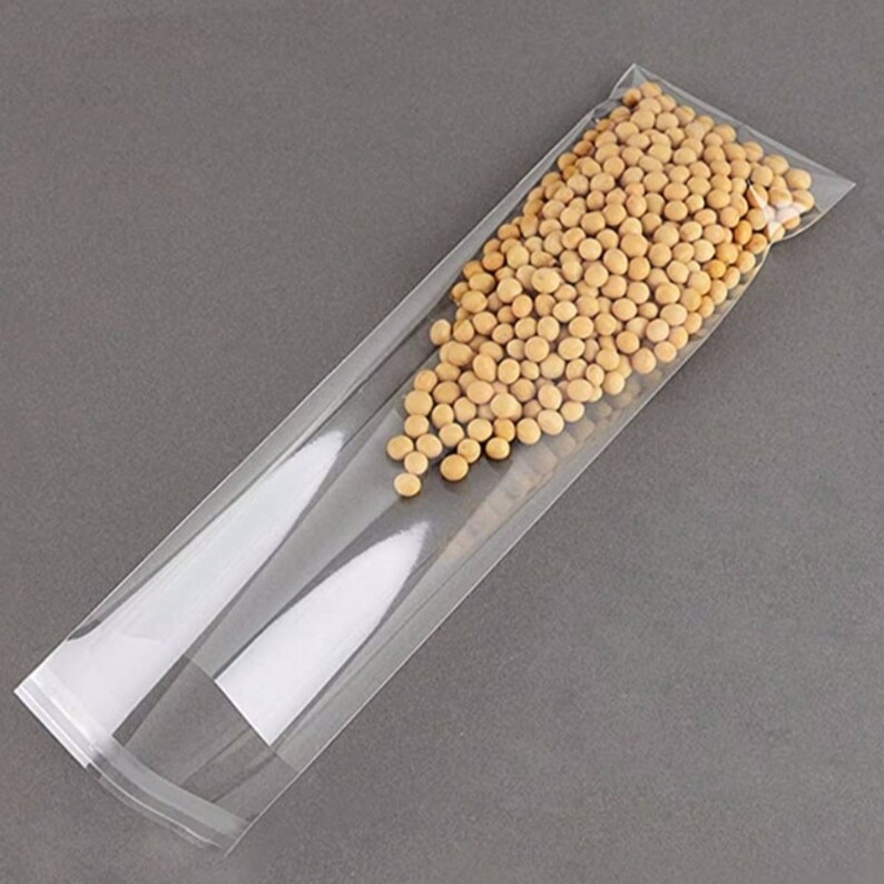 300 pcs Clear Plastic Long Cellophane Bags Etsy