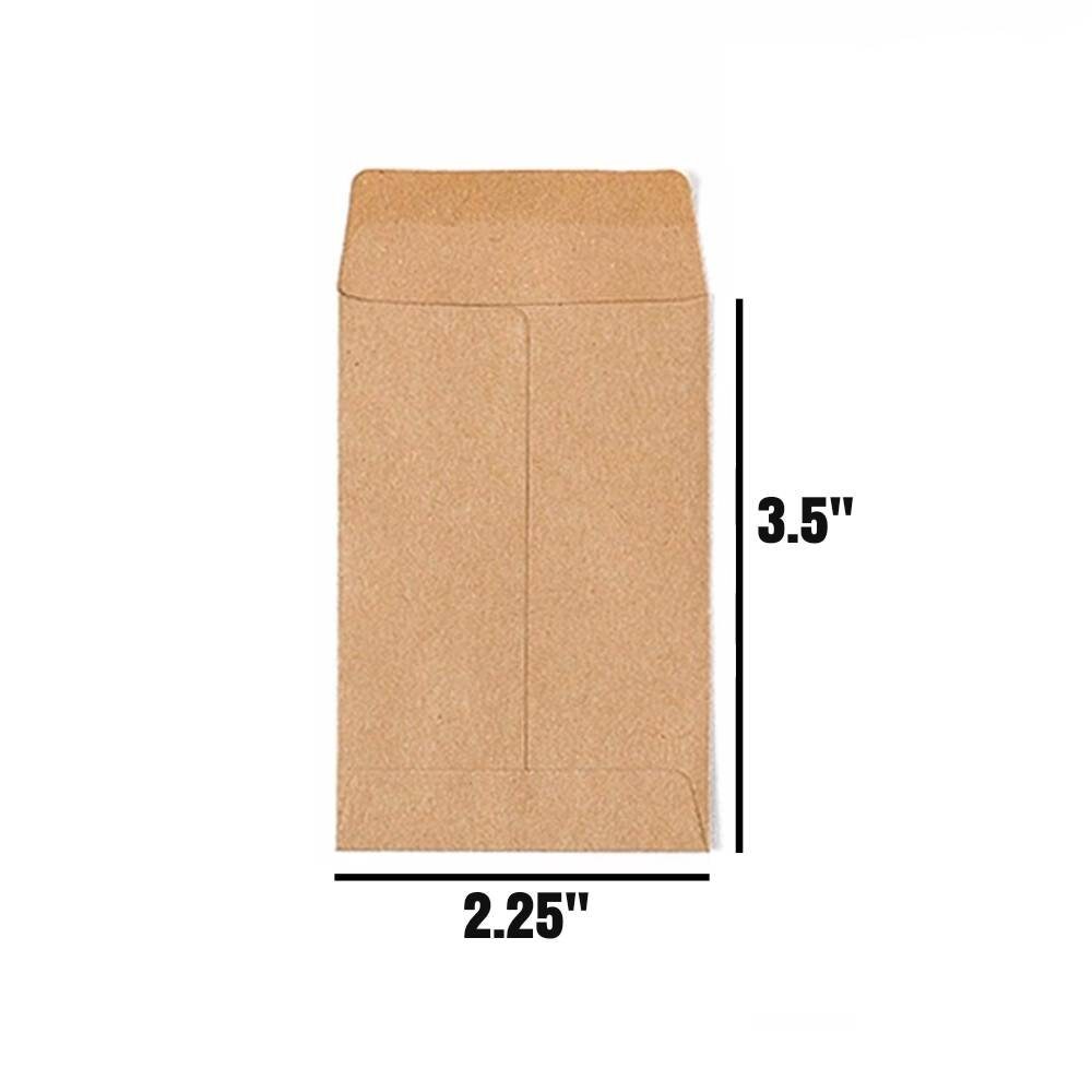 100 pcs Mini Blank Brown Kraft 2x3.5 Envelopes Etsy