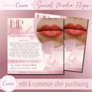 Sjabloon tatoeage lippen verven - Semipermanente PMU Artist-sjablonen - Lippen tatoeëren blush-flyers - PMUA getatoeëerde lippenstift blozen
