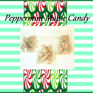 Winter ~Peppermint Maple Candy~ Hand Dipped Incense Cones, 10pc large jumbo Cones Holiday Winter Christmas Aroma
