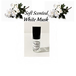 Soft Powdery ~White Musk~ Handmade Perfume Oil Roll On for Women
