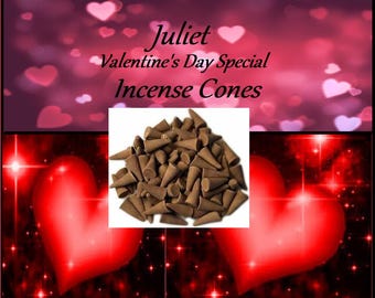 Romantic Juliet Valentine's Day Special Incense Cones Romeo and Juliet, Tuberose, Chocolate, Marshmallow Fluff