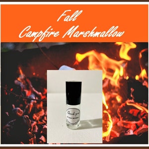 Fall Winter Toasty Campfire Marshmallow Unisex Body Oil Roll On