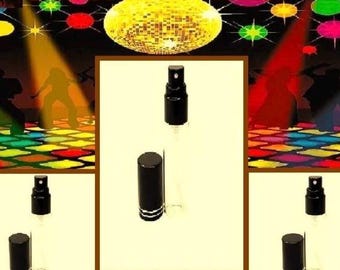 70s Retro inspired artisan perfume spray yellow flowers, patchouli, musk elegant aroma hippie vibes