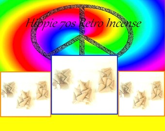 70s HIPPIE Retro Large jumbo 10pc Specialty Incense Cones, Lemon, Patchouli,Musk Unique Aroma!