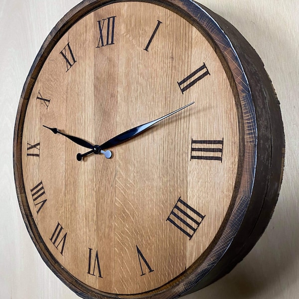 Whisky barrel clock