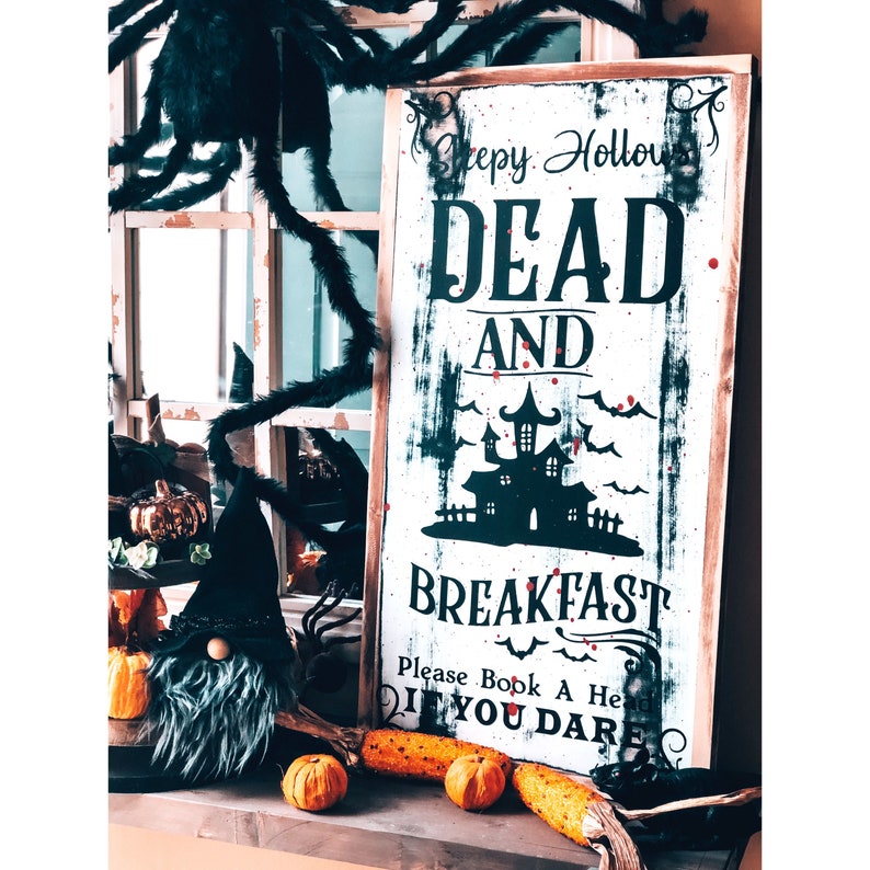 Sleepy Hollow Fall Sign // Halloween Dautomne Décor Bois