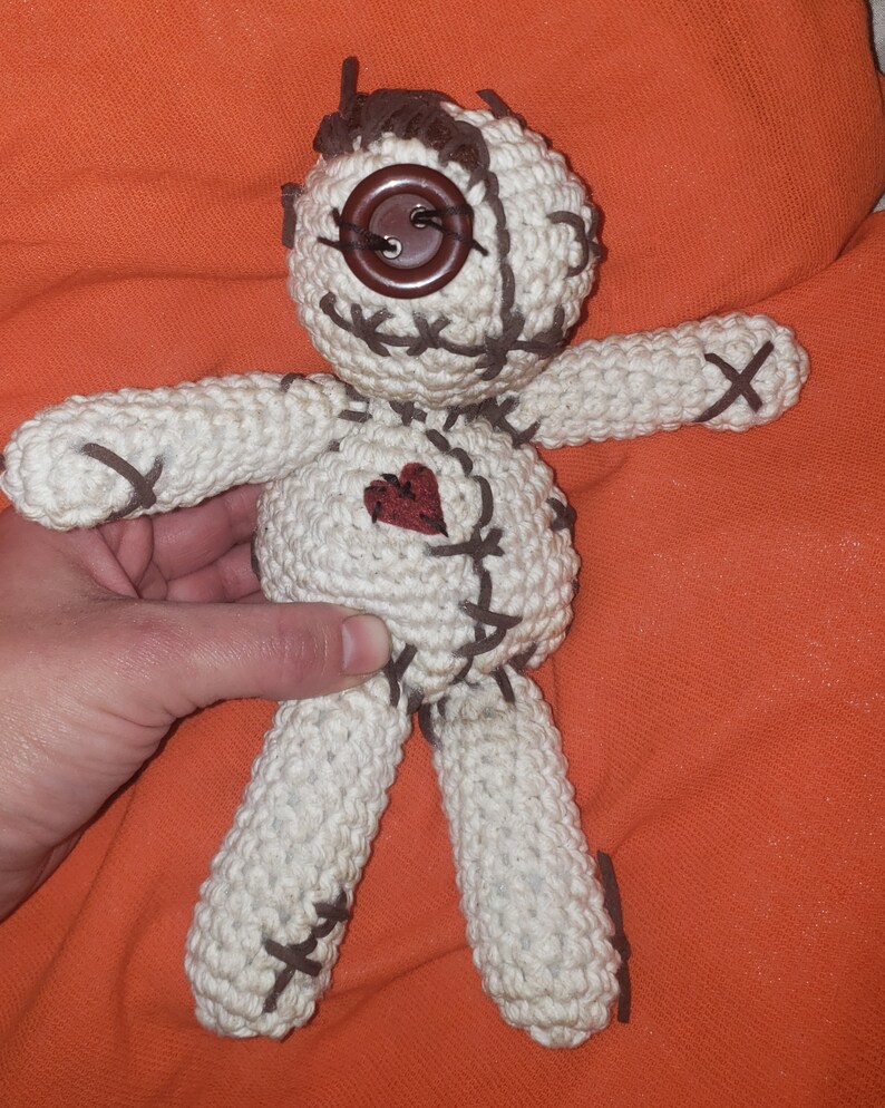 Large Voodoo Doll Crochet Plush Amigurmi Etsy