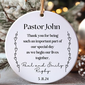 Wedding Officiant Gift, thank you Wedding Officiant, Pastor Gift, Wedding Gift for Officiant, personalized, Thank You Gift Rabbi, priest