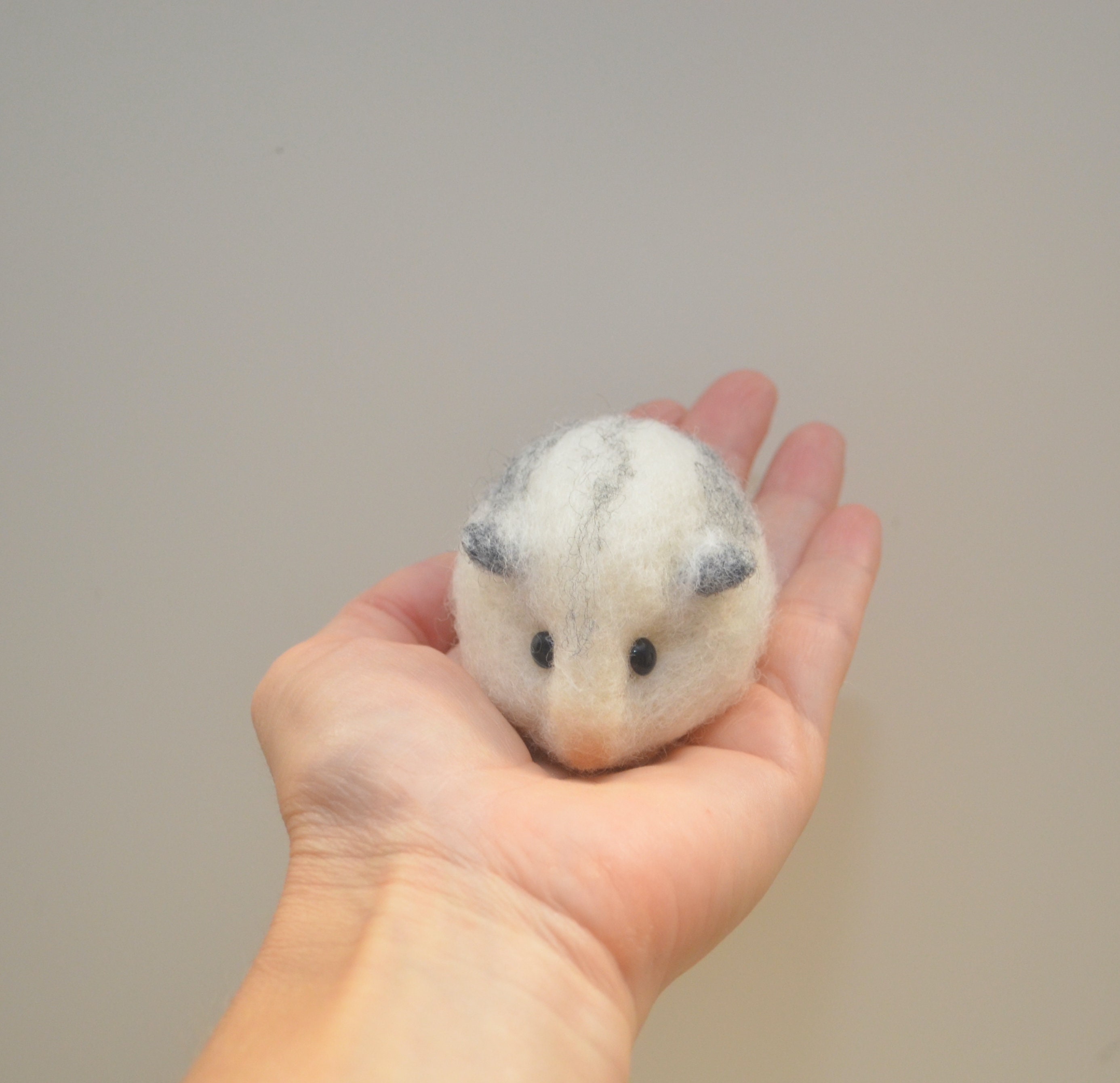 Aiguille feutre blanc hamster nain hybride minuscule réaliste miniature  pépinière décoration ornement adultes jouet cadeau enfant lui sa nièce  enfants ami -  France