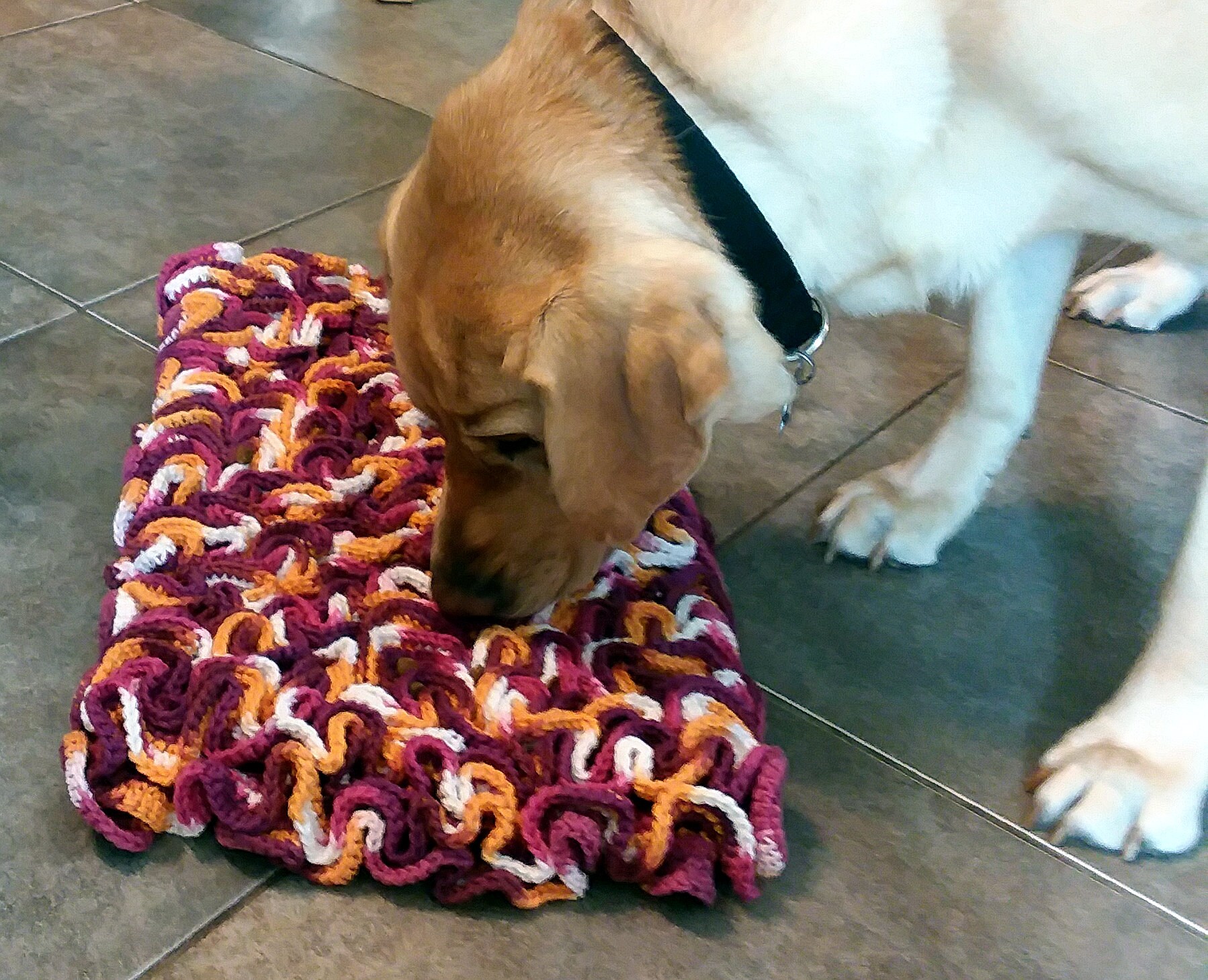 crochet dog mat