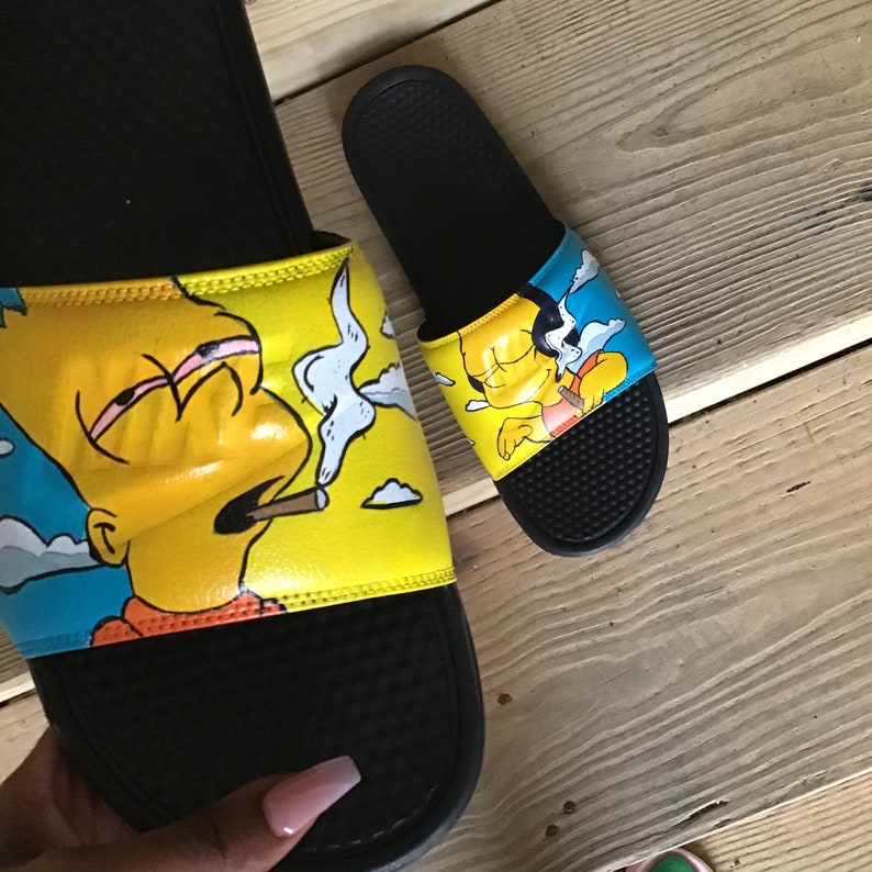 Custom hand painted Stoner Bart Nike 