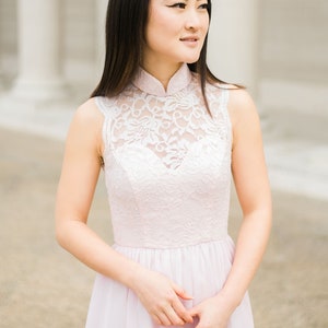 Custom Modern Lace Cheongsam | Cheongsam Dress | Custom Qipao | Chinese Custom Dress | Chinese Wedding Dress | Qipao Dress Tea Ceremony