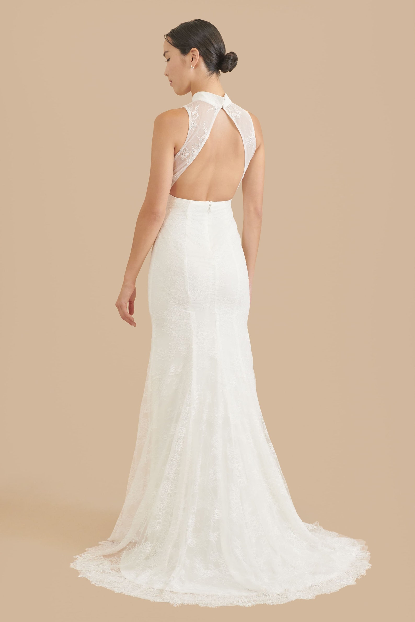 White Wedding Dress | Chinese Modern Cheongsam Dress | Custom Qipao