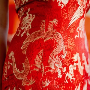 Fang Hua Modern Halter Neck Floral Cheongsam