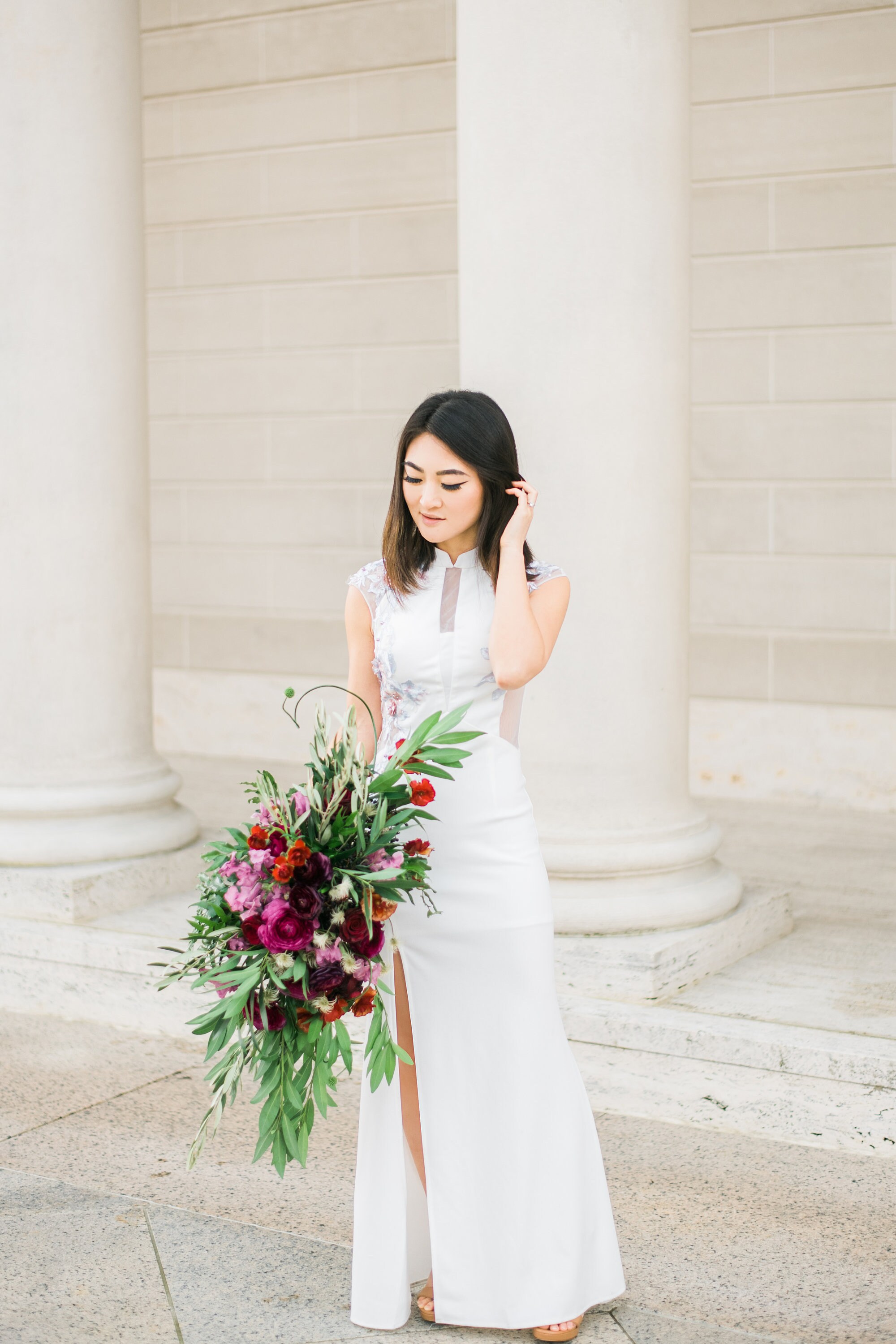 modern cheongsam wedding