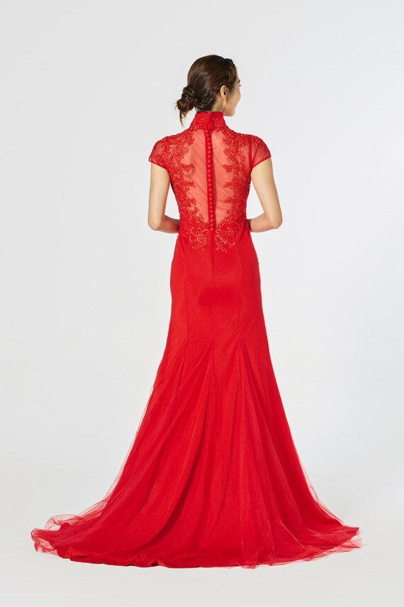 Wedding Ao Dai Bridal Ao Dai Modern Vietnamese Wedding Dress
