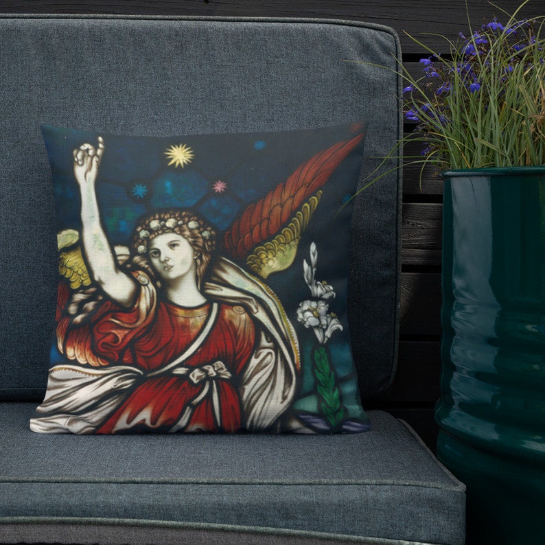 Guardian Angel Pillow Angel Gabriel Pillow with poem on back Etsy