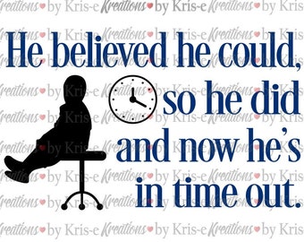 Time Out Chair Svg Etsy