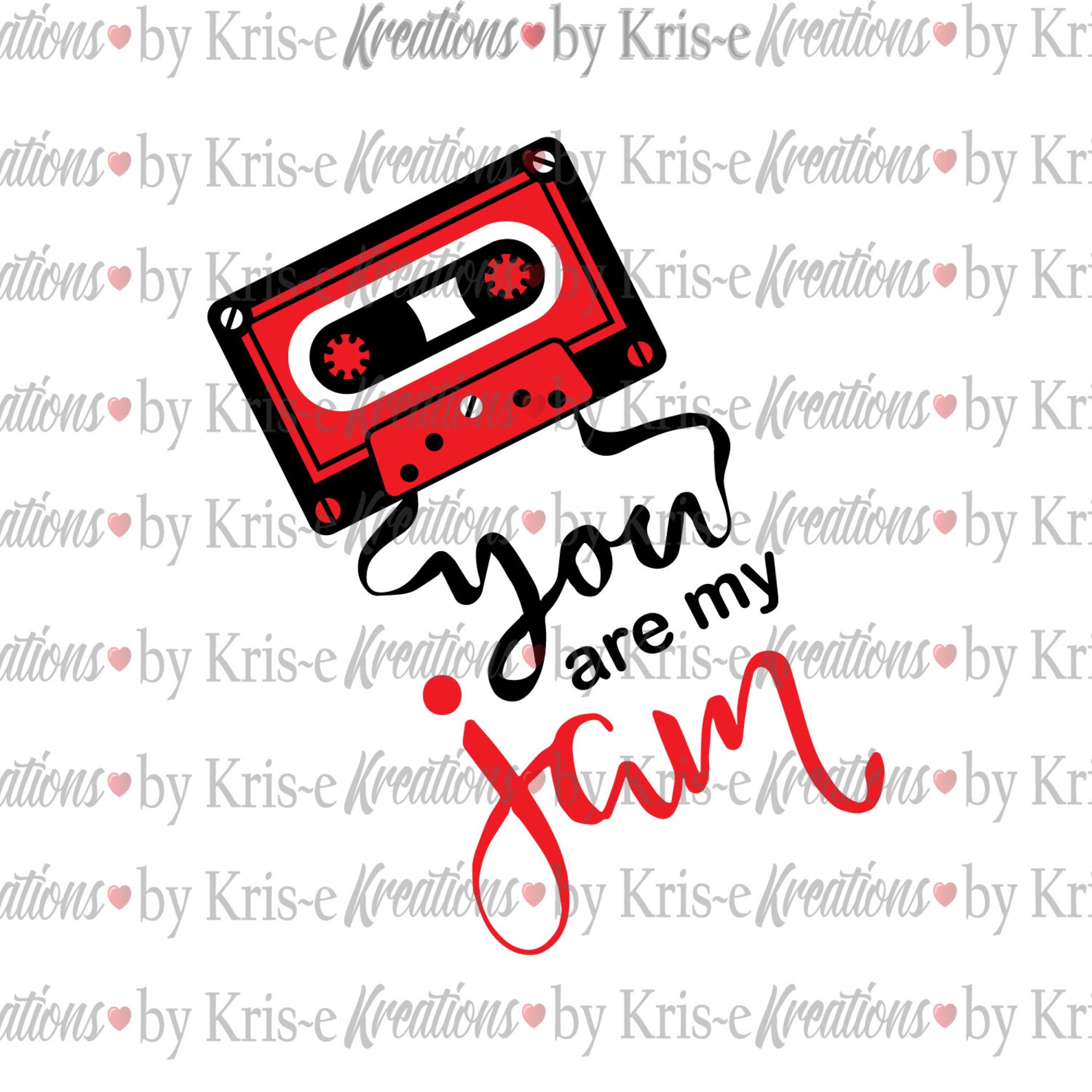 Jam Svg You Are My Jam Valentine's Day Tape Love Etsy