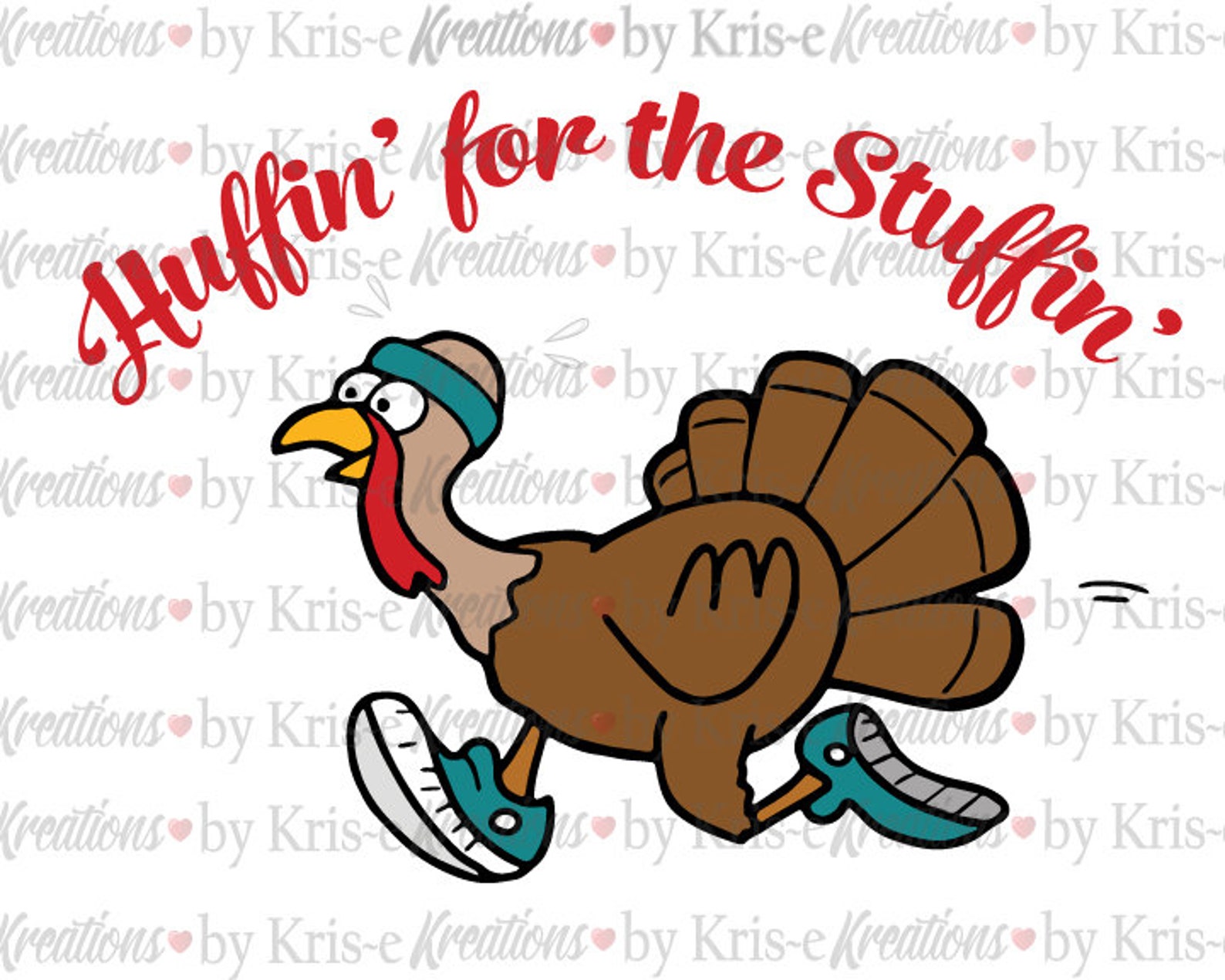 Turkey Huffin' for the Stuffin' Turkey Run 5k Race Etsy