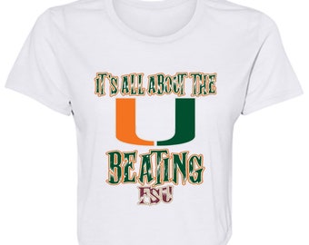 It’s All About The U Beating- Flowy Cropped Tee