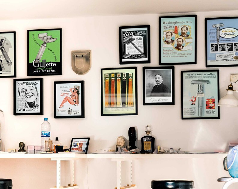 Barber Shop Decor Buckingham's Dye for the Whiskers Late Etsy