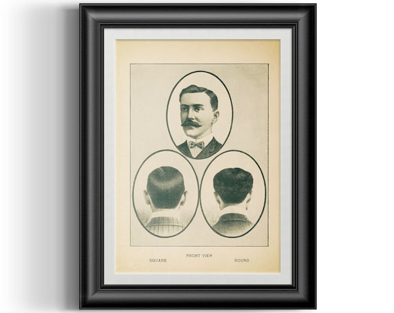 Reproduction Print 2 Of 3 From The Barber Toilet Instruction Etsy
