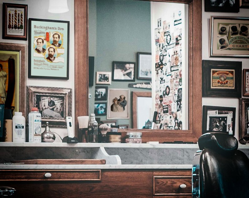 Barber Shop Decor Buckingham's Dye for the Whiskers Late Etsy