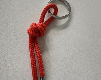 orangener Schlüsselanhänger Knoten