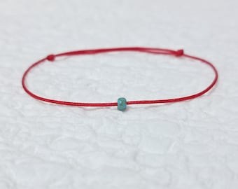 Painterly Style Turquoise Lapis Lazuli Color Red String Bracelet Amulet Kabbalah Protection Couple Women Men Friendship Lucky Make A Wish
