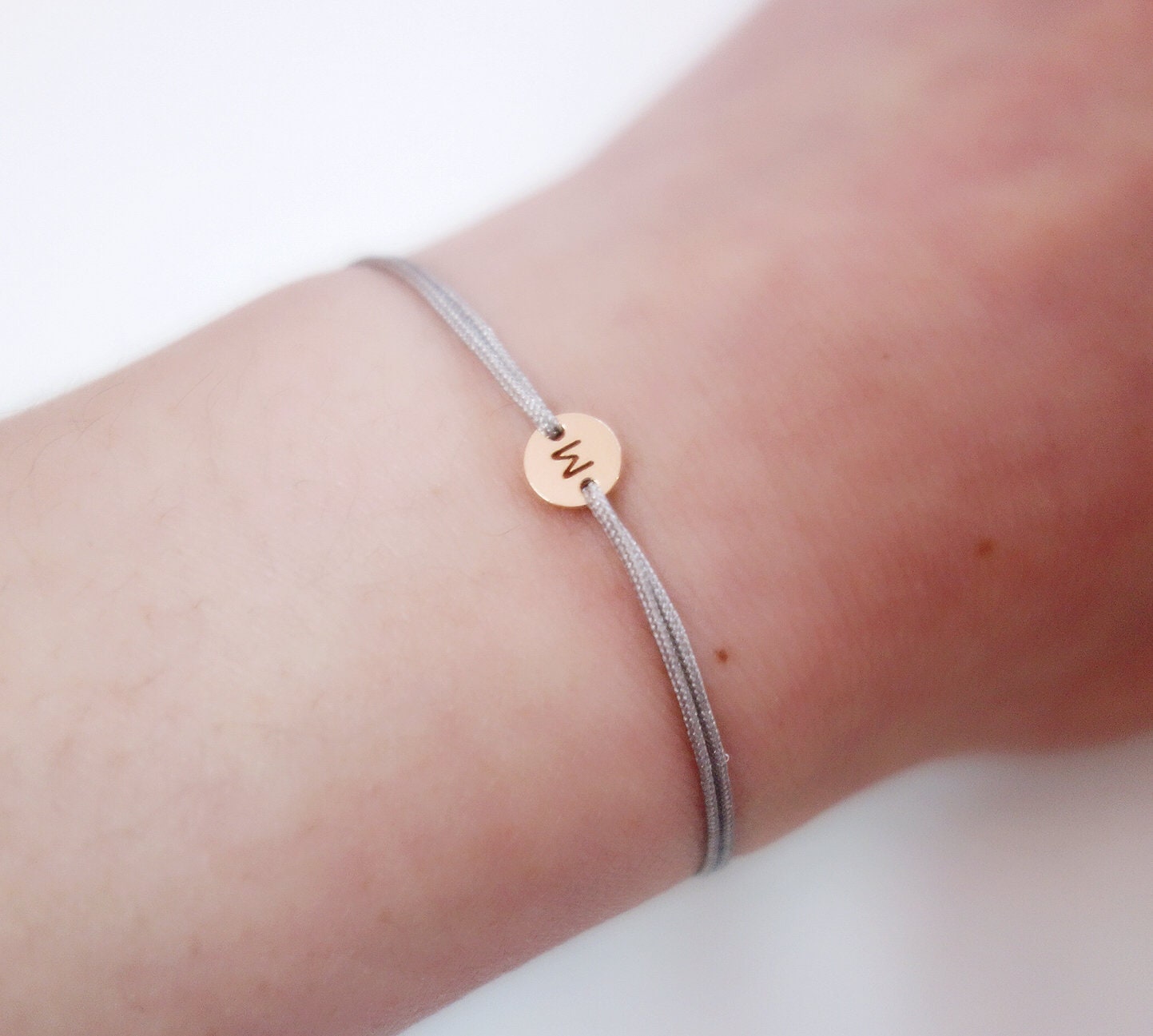 String clearance initial bracelet