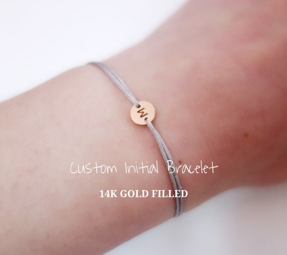 etsy letter bracelet